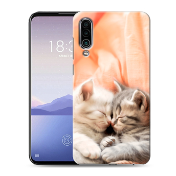 Силиконовый чехол на Meizu 16Xs с принтом Котята