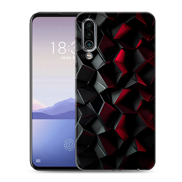 Силиконовый чехол на Meizu 16Xs с принтом Абстракция