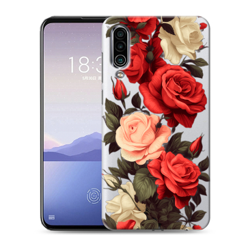 Силиконовый чехол на Meizu 16Xs с принтом Розы