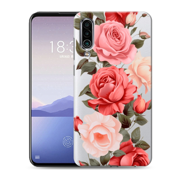 Силиконовый чехол на Meizu 16Xs с принтом Розы