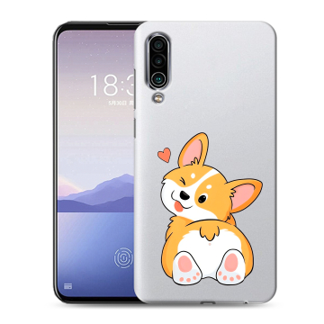 Силиконовый чехол на Meizu 16Xs с принтом Корги
