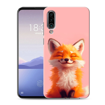 Силиконовый чехол на Meizu 16Xs с принтом милая лиса