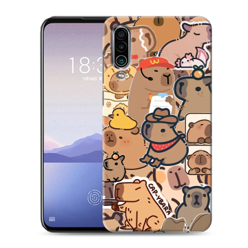 Силиконовый чехол на Meizu 16Xs с принтом капибара