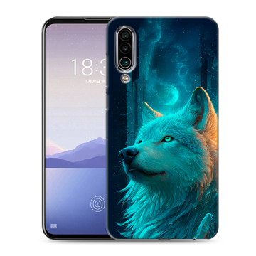 Силиконовый чехол на Meizu 16Xs с принтом бабочки саккура