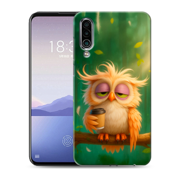 Силиконовый чехол на Meizu 16Xs с принтом сова