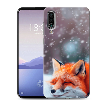 Силиконовый чехол на Meizu 16Xs с принтом лиса