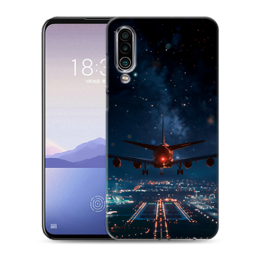 Силиконовый чехол на Meizu 16Xs с принтом самолет