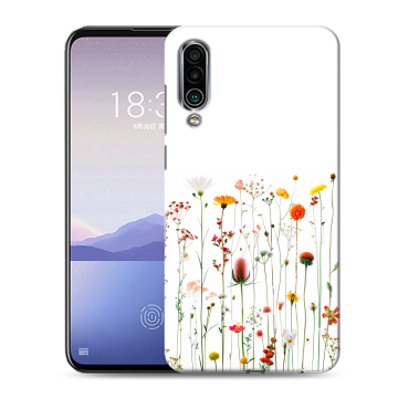 Силиконовый чехол на Meizu 16Xs с принтом цветы