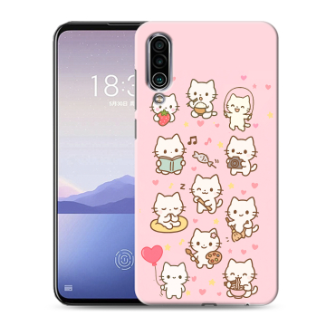 Силиконовый чехол на Meizu 16Xs с принтом Hello Kitty Хелоу Кити