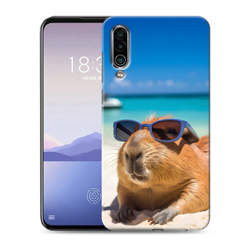 Силиконовый чехол на Meizu 16Xs с принтом Капибара