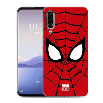 Силиконовый чехол на Meizu 16Xs с принтом человек паук spiderman