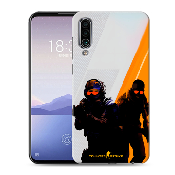 Силиконовый чехол на Meizu 16Xs с принтом Контер страйк Counter strike