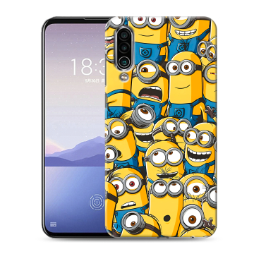 Силиконовый чехол на Meizu 16Xs с принтом Миньоны