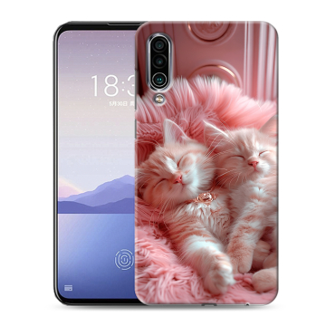 Силиконовый чехол на Meizu 16Xs с принтом котята котики