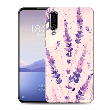 Силиконовый чехол на Meizu 16Xs с принтом цветы лаванда