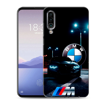 Силиконовый чехол на Meizu 16Xs с принтом БМВ BMW