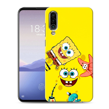 Силиконовый чехол на Meizu 16Xs с принтом Спанч боб Спанчбоб