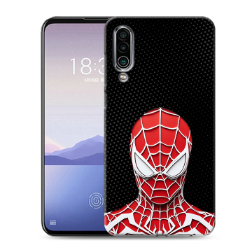 Силиконовый чехол на Meizu 16Xs с принтом человек паук spiderman