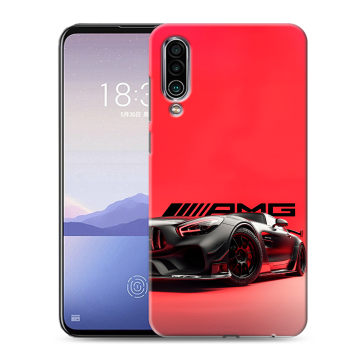 Силиконовый чехол на Meizu 16Xs с принтом Мерседес Mercedes AMG
