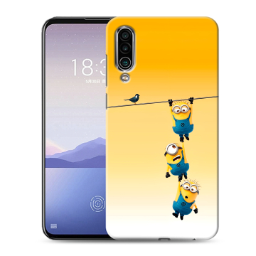 Силиконовый чехол на Meizu 16Xs с принтом Миньоны