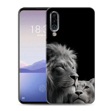 Силиконовый чехол на Meizu 16Xs с принтом Лев кошки