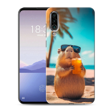 Силиконовый чехол на Meizu 16Xs с принтом Капибара