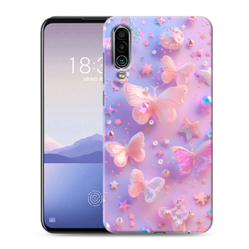 Силиконовый чехол на Meizu 16Xs с принтом Бабочки