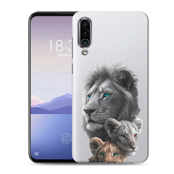 Силиконовый чехол на Meizu 16Xs с принтом Львы