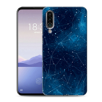 Силиконовый чехол на Meizu 16Xs с принтом Космос звезды
