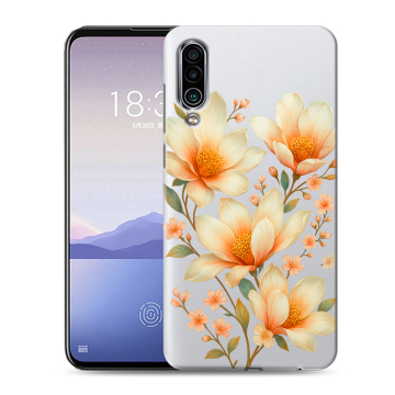 Силиконовый чехол на Meizu 16Xs с принтом Цветы
