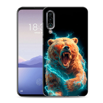 Силиконовый чехол на Meizu 16Xs с принтом Медведь