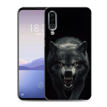 Силиконовый чехол на Meizu 16Xs с принтом Волк