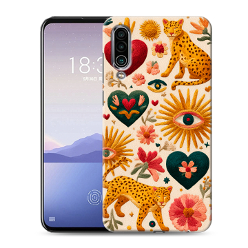 Силиконовый чехол на Meizu 16Xs с принтом Модный принт