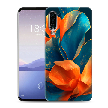 Силиконовый чехол на Meizu 16Xs с принтом Цветы