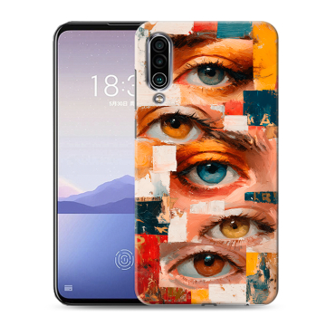 Силиконовый чехол на Meizu 16Xs с принтом Модный принт