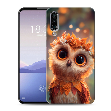 Силиконовый чехол на Meizu 16Xs с принтом Милая сова