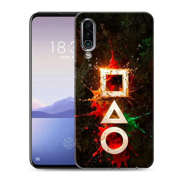 Силиконовый чехол на Meizu 16Xs с принтом Squid Game Игра кальмара