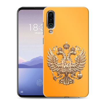 Силиконовый чехол на Meizu 16Xs с принтом Герб Флаг России