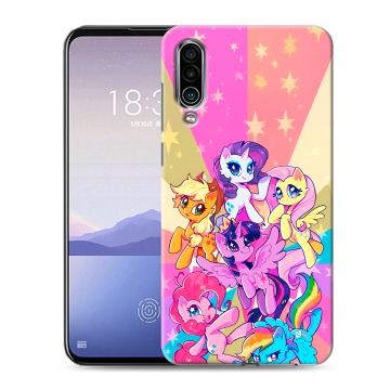 Силиконовый чехол на Meizu 16Xs с принтом My little pony Дружба чудо