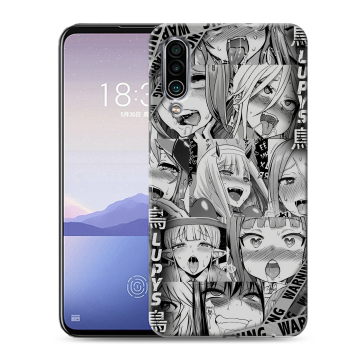 Силиконовый чехол на Meizu 16Xs с принтом Ahegao Ахегао Аниме