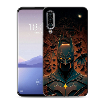 Силиконовый чехол на Meizu 16Xs с принтом Batman Бэтмен