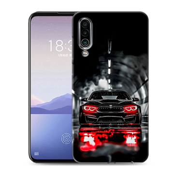 Силиконовый чехол на Meizu 16Xs с принтом BMW БМВ