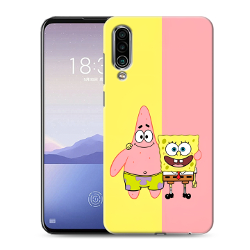 Силиконовый чехол на Meizu 16Xs с принтом Спанч боб Спанчбоб