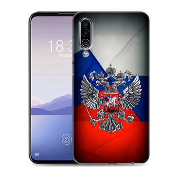 Силиконовый чехол на Meizu 16Xs с принтом Флаг России