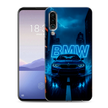 Силиконовый чехол на Meizu 16Xs с принтом BMW БМВ