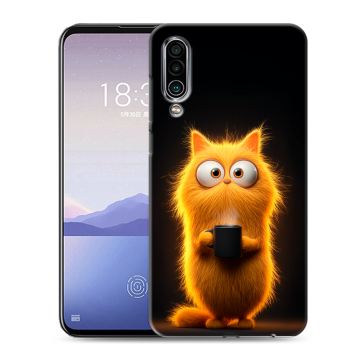 Силиконовый чехол на Meizu 16Xs с принтом Смешной кот