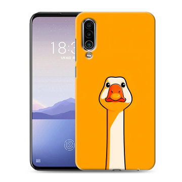 Силиконовый чехол на Meizu 16Xs с принтом Смешная утка
