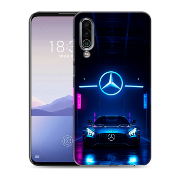Силиконовый чехол на Meizu 16Xs с принтом Mercedes Мерседес