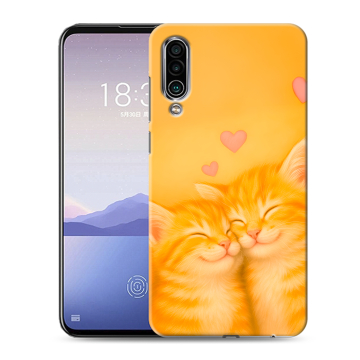 Силиконовый чехол на Meizu 16Xs с принтом Милые котята