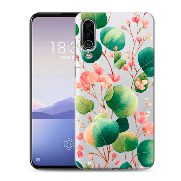 Силиконовый чехол на Meizu 16Xs с принтом женский